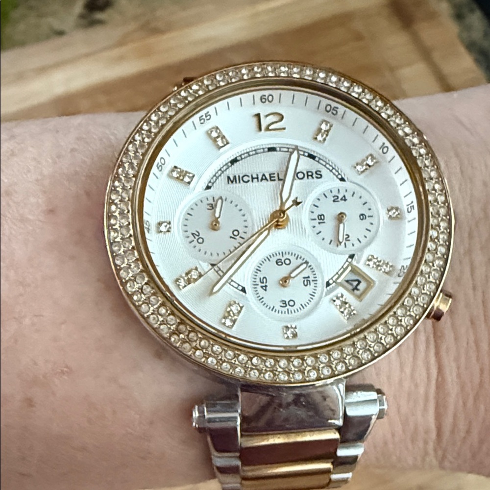 Michael Kors Two-Tone Crystal Women's Watch
